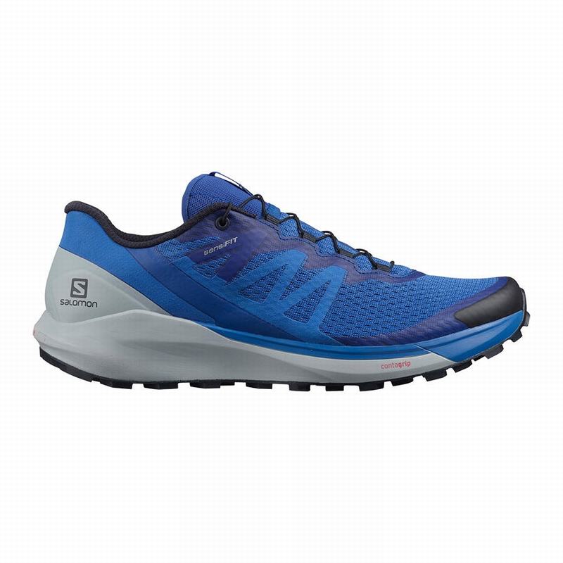 Chaussures De Trail Running Salomon Homme Bleu - Salomon SENSE RIDE 4 - France (8165-AWRBQ)